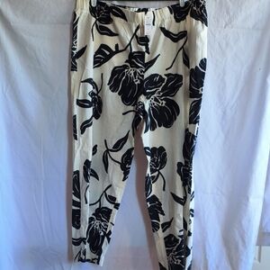 Talbots Monochrome Abstract Print Pants